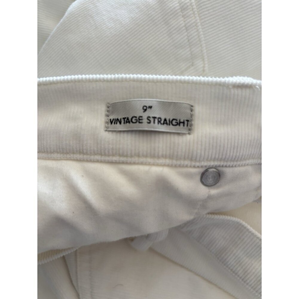 J.Crew Womens Size 30 9” Vintage Straight Corduroy Jeans Off White - Picture 6 of 7